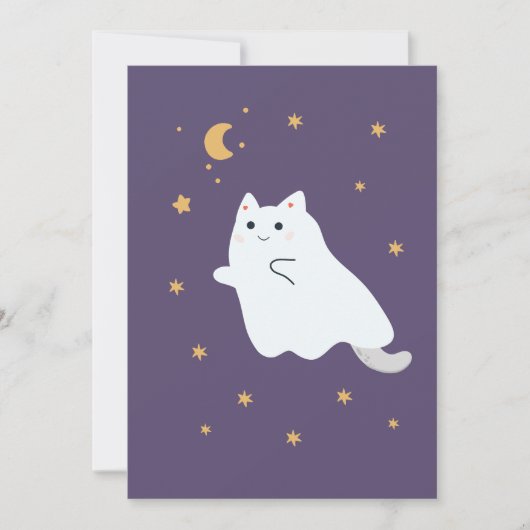 Hübsche Cartoon Katzen mit Besen, Kürbissen und Ge (Vorderseite)