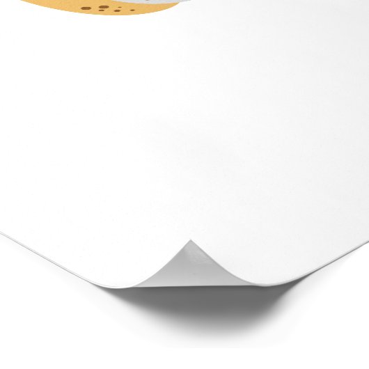 Hübsche Cartoon Katzen mit Besen, Kürbissen und Ge Poster (Ecke)