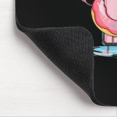 Hübsche Cartoon-Zelle mit Poolring für den Urlaub Mousepad (Ecke)