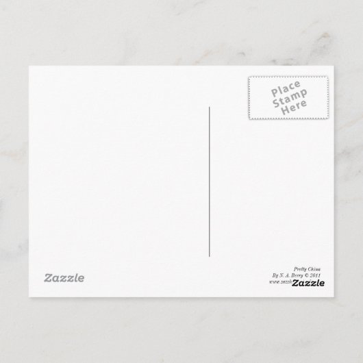Hübsche China Postkarte (Rückseite)