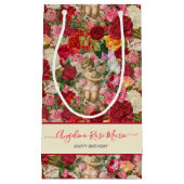 Hübsche Chintzy Viktorianisch Scrapbook Cherubs Kleine Geschenktüte (Vorderseite)