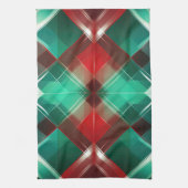 HÜBSCHE CHRISTMAS URLAUB RED GREEN WHITE KARIERT GESCHIRRTUCH (Vertikal)