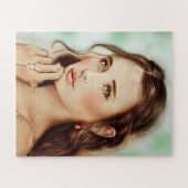 Hübsche Classy Lady, schöne Frau Vintage Kunst Puzzle (Horizontal)