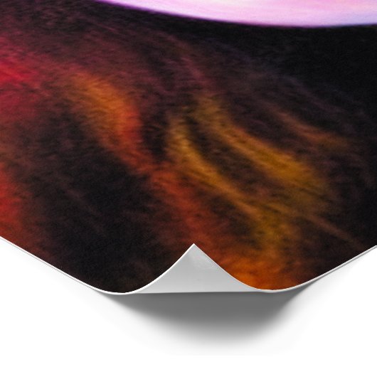 Hübsche Clownfrau KI Art Poster (Ecke)