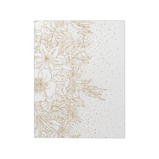 Hübsche Confetti-Punkte Notizblock (Rotiert)