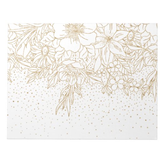 Hübsche Confetti-Punkte Notizblock (Vorderseite)