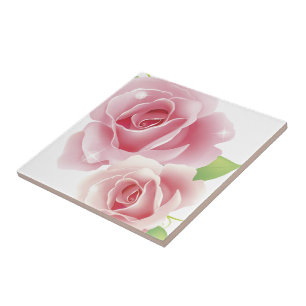 Hübsche coole Blumen süße Mädchen Retro floral Fliese