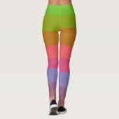 Hübsche Coole farbenfrohe Girls Leggings (Rückseite)