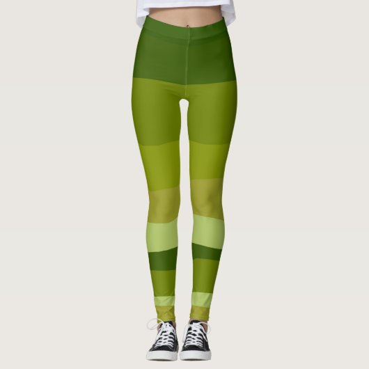 Hübsche Coole grüne Wüste Leggings (Vorderseite)