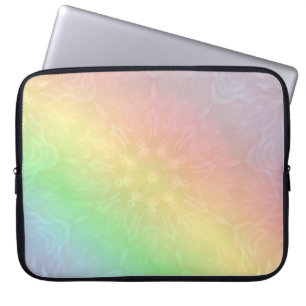 Hübsche Coole Pastel Rainbow Mandala-Bauweise Laptopschutzhülle