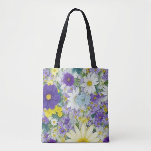 Hübsche Cottage Blumen Tasche (Vorderseite)