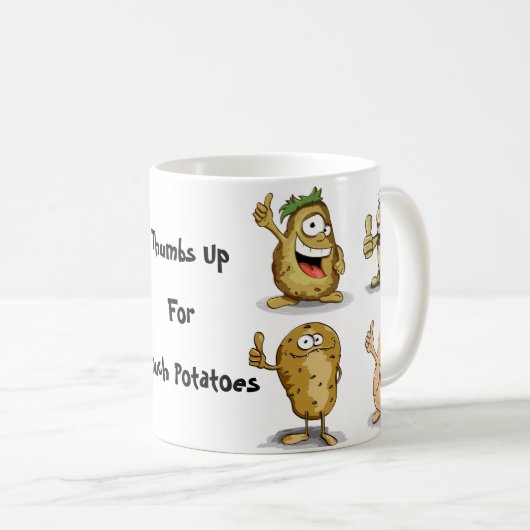 Hübsche Couchkartoffeln Kaffeetasse (VorderseiteRechts)