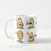 Hübsche Couchkartoffeln Kaffeetasse (Links)