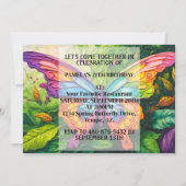 Hübsche Creative Butterfly Design Geburtstagsparty Einladung (Vorderseite)