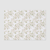 Hübsche cremefarbene blühende Baumhochzeit Seidenpapier (Vorderseite)
