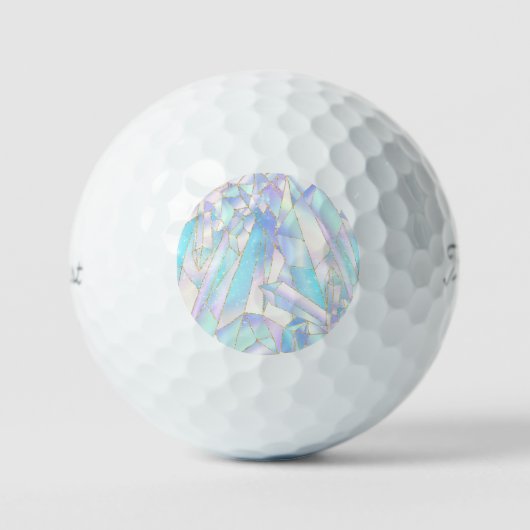 HÜBSCHE CRYSTAL PASTEL CUSTOM GOLF BALLS GOLFBALL (Vorderseite)