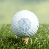 HÜBSCHE CRYSTAL PASTEL CUSTOM GOLF BALLS GOLFBALL (Insitu T-Shirt)
