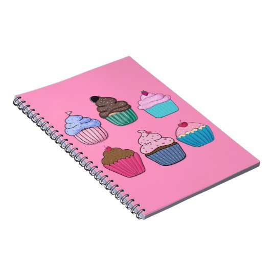 Hübsche Cupcakes Notizblock (Rechte Seite)