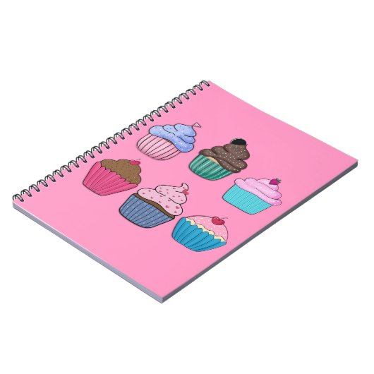 Hübsche Cupcakes Notizblock (Linke Seite)