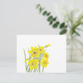 Hübsche Daffodien Postkarte (Stehend Vorderseite)