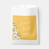Hübsche Daffodil Yellow & White Daisies Wedding Geschenktütchen (Vorderseite)
