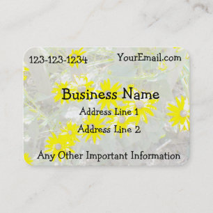 Hübsche Daisies Nature Business Card Visitenkarte