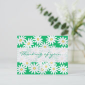 Hübsche Daisies Postkarte (Stehend Vorderseite)