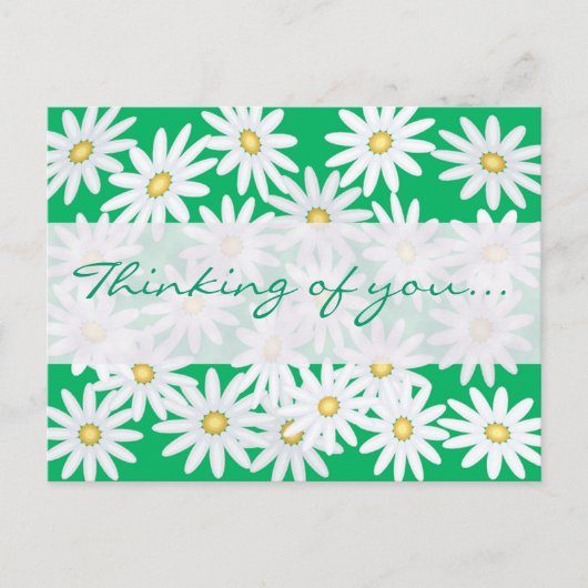 Hübsche Daisies Postkarte (Vorderseite)