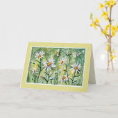 Hübsche Daisy-Blume-Aquarellkarte Karte (Gelbe Blume)