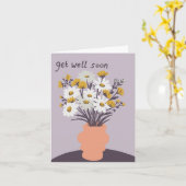 Hübsche Daisy Bouquet CUSTOM wird bald gut Karte (Gelbe Blume)