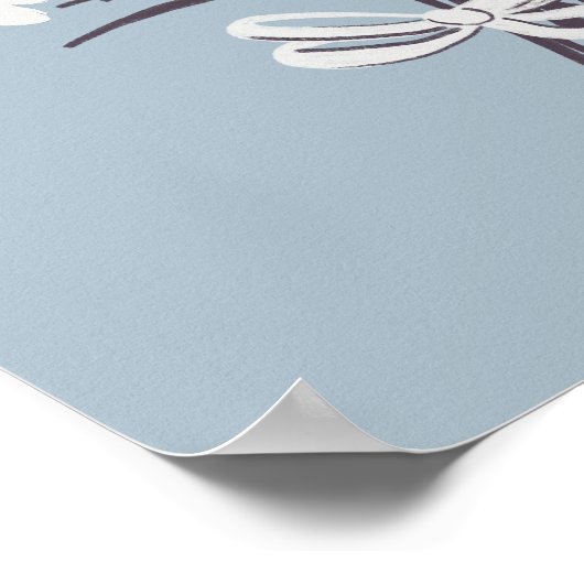 Hübsche Daisy Bouquet Retro Modernes CUSTOM BABY N Poster (Ecke)