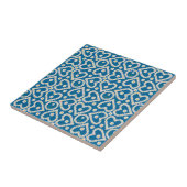Hübsche Daisy Chains auf Blue, Keramik Tile Fliese (Seite)