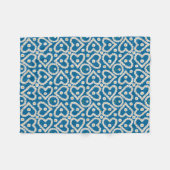 Hübsche Daisy Chains on Blue, Fleece Blanket (Vorderseite (Horizontal))
