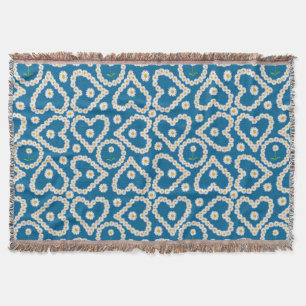 Hübsche Daisy Chains on Blue, Throw Blanket Decke