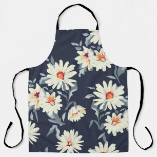 Hübsche Daisy Floral: Nahtlose Printwerbung Schürze