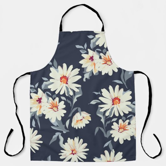 Hübsche Daisy Floral: Nahtlose Printwerbung Schürze (Vorderseite)