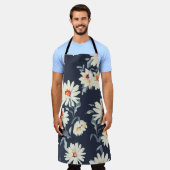 Hübsche Daisy Floral: Nahtlose Printwerbung Schürze (Getragen)