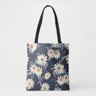 Hübsche Daisy Floral: Nahtlose Printwerbung Tasche