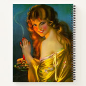 hübsche Dame der 1920er Notizblock (Rückseite)