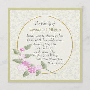 Hübsche Damen-Geburtstags-Party Einladung