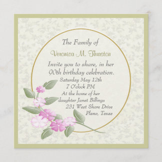 Hübsche Damen-Geburtstags-Party Einladung