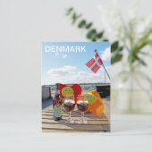 Hübsche Dänemark-Postkarte. Postkarte (Stehend Vorderseite)