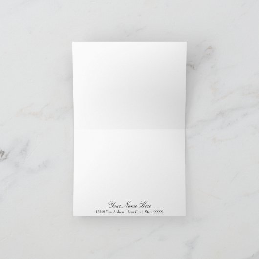 Hübsche Dankeschön an Blush Pink Hydrangea Art Dankeskarte (Innenseite)