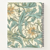 Hübsche dekorative handgezeichnete rustikale Blüte Notizblock (Rückseite)