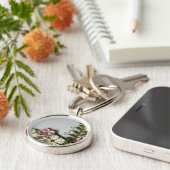 Hübsche delikate Blume und Name Schlüsselanhänger (Seite)