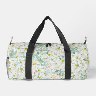 Hübsche delikate Pastel Watercolor Daisies Duffle Bag