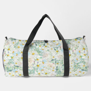 Hübsche delikate Pastel Watercolor Daisies Duffle Bag