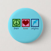Hübsche Delphin Button (Vorderseite)