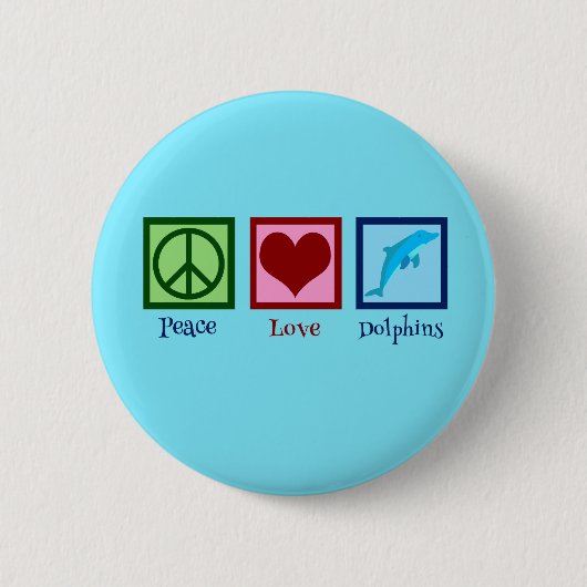 Hübsche Delphin Button (Vorderseite)