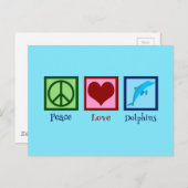 Hübsche Delphin Postkarte (Vorne/Hinten)